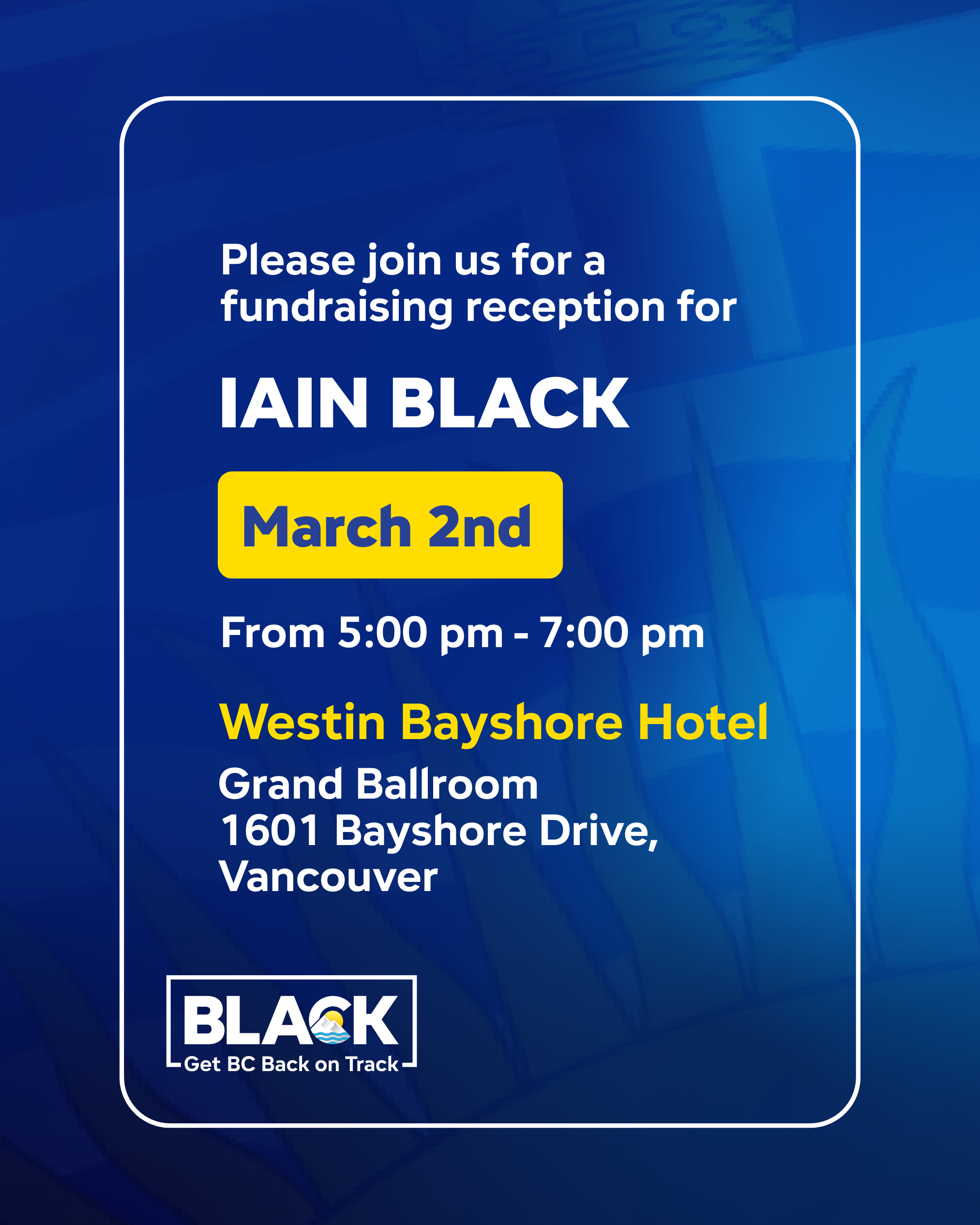 Fundraising Reception for Iain Black